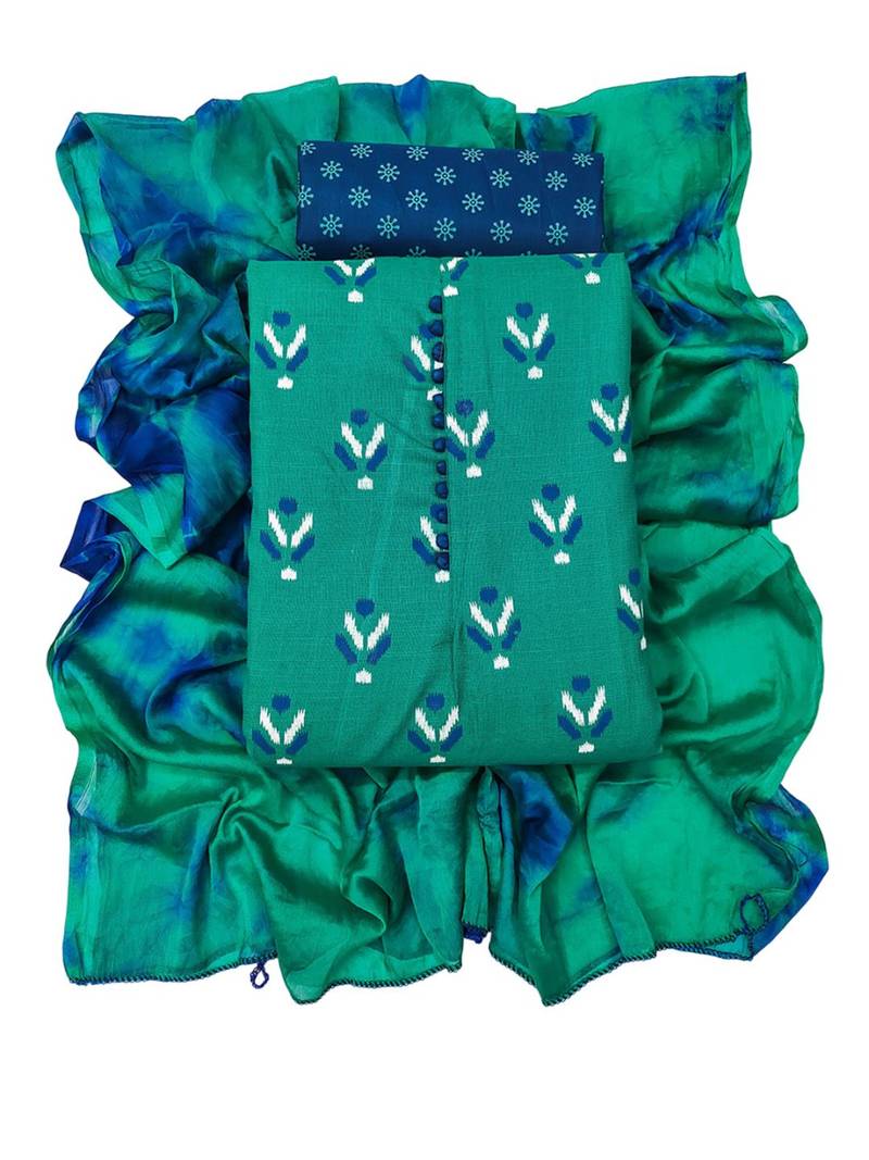 Embellished Unstitched Dress Material