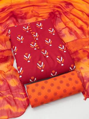 Geometric Printed Unstitched Dress Material 1