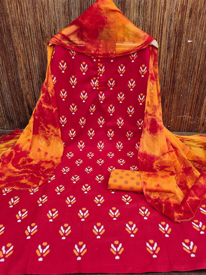 Geometric Printed Unstitched Dress Material