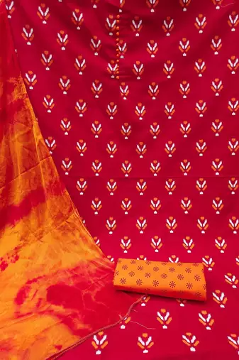 Geometric Printed Unstitched Dress Material