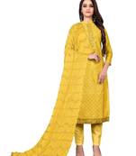 Geometric Embroidered Gotta Patti Unstitched Dress Material