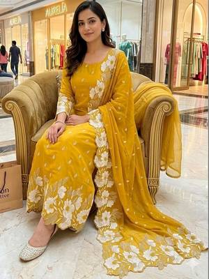 Embroidered Unstitched Dress Material 1