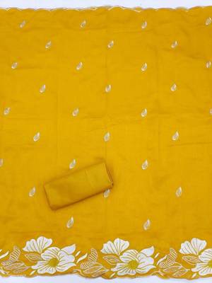 Embroidered Unstitched Dress Material 5