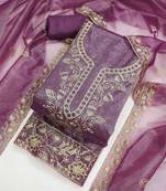 Embroidered Unstitched Dress Material