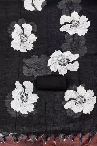 Embellished Unstitched Dress Material