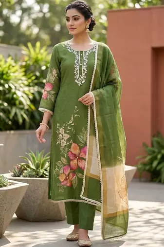 Printed Unstitched Dress Material