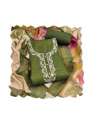 Printed Unstitched Dress Material 4