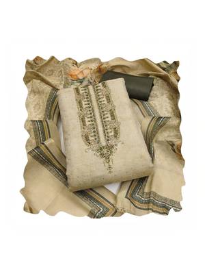 Embroidered Unstitched Dress Material 1