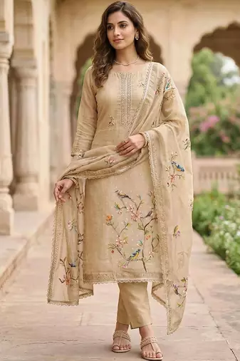 Printed Unstitched Dress Material
