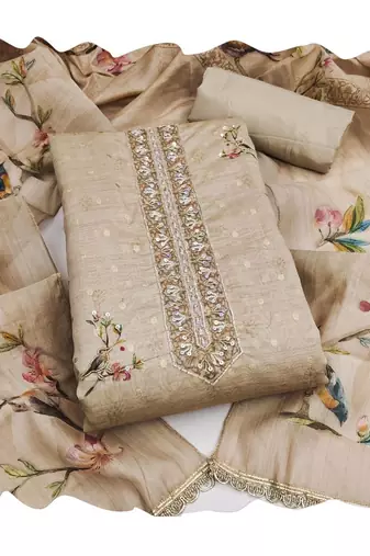 Printed Unstitched Dress Material