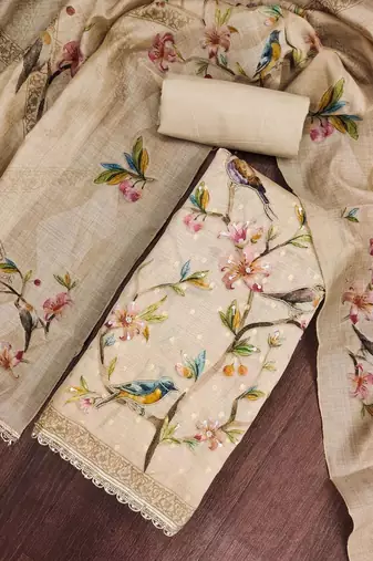 Printed Unstitched Dress Material