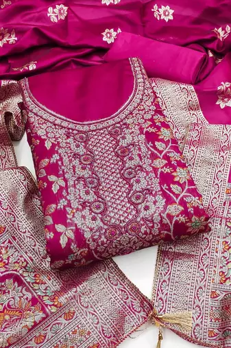 Semi-Stitched Dress Material