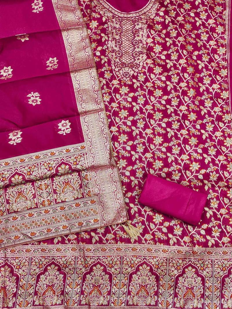 Semi-Stitched Dress Material