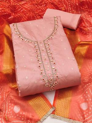 Embroidered Unstitched Dress Material 1