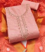 Embroidered Unstitched Dress Material