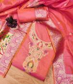 Pure Silk Unstitched Dress Material