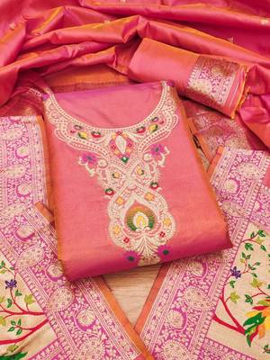 Pure Silk Unstitched Dress Material 2