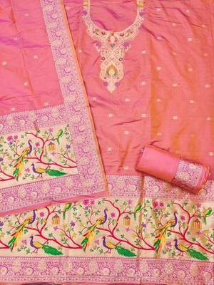Pure Silk Unstitched Dress Material 3