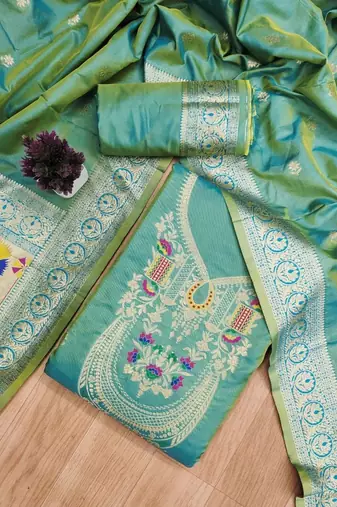 Pure Silk Unstitched Dress Material