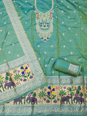 Pure Silk Unstitched Dress Material 3