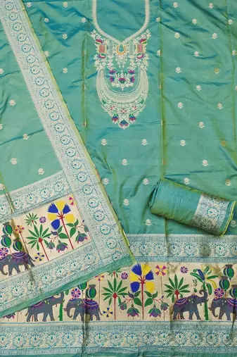Pure Silk Unstitched Dress Material