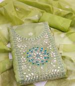 Embroidered Unstitched Dress Material