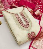 Embroidered Unstitched Dress Material