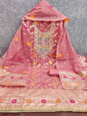 Semi-Stitched Dress Material 5