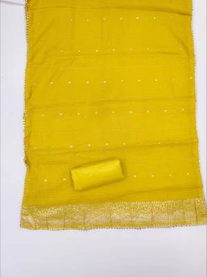 Embroidered Unstitched Dress Material 3