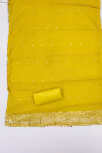 Embroidered Unstitched Dress Material