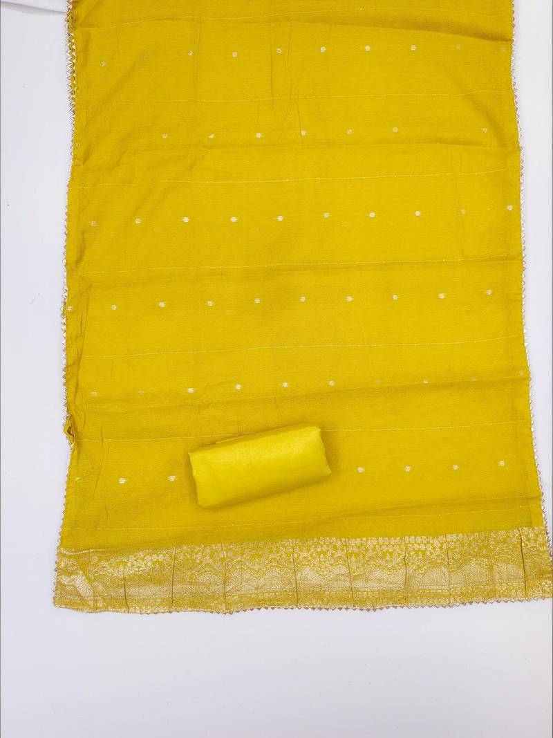 Embroidered Unstitched Dress Material