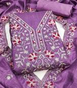 Embroidered Unstitched Dress Material