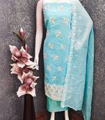 Embroidered Unstitched Dress Material