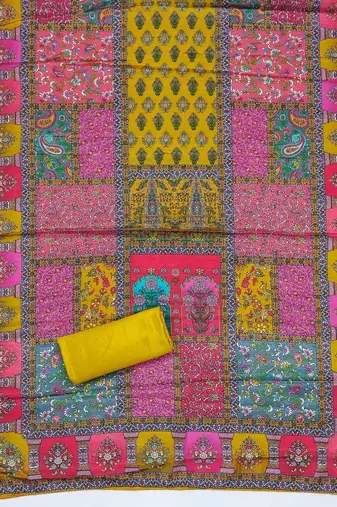 Printed Unstitched Dress Material
