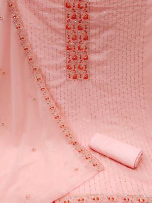 Embroidered Unstitched Dress Material 3