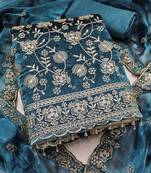 Embellished Unstitched Dress Material