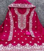 Embroidered Pure Cotton Unstitched Dress Material