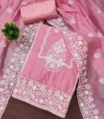 Embroidered Pure Cotton Unstitched Dress Material