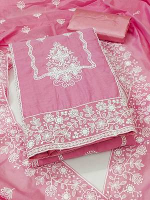 Embroidered Pure Cotton Unstitched Dress Material 2