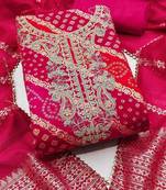Embroidered Unstitched Dress Material