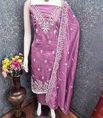 Embroidered Unstitched Dress Material