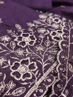 Embellished Unstitched Dress Material 2