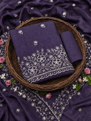 Embellished Unstitched Dress Material 5