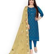 Embroidered Unstitched Dress Material