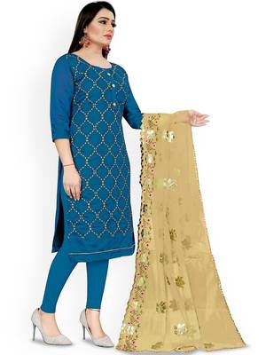 Embroidered Unstitched Dress Material 2