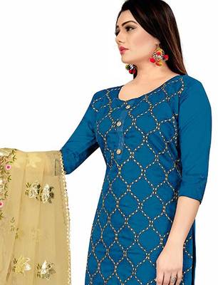 Embroidered Unstitched Dress Material 4