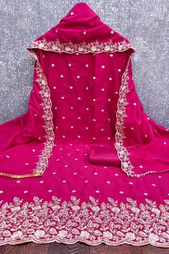 Embellished Unstitched Dress Material