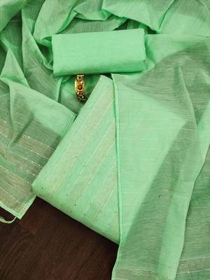 Embellished Unstitched Dress Material 1