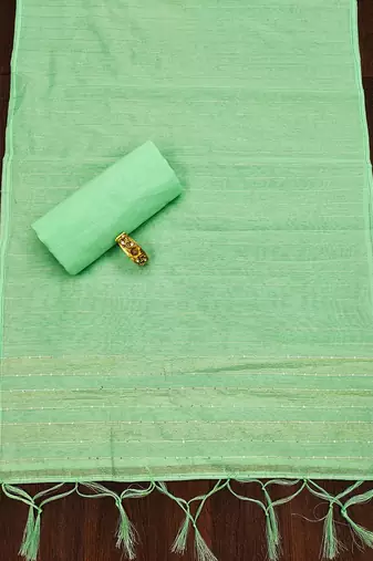 Embellished Unstitched Dress Material