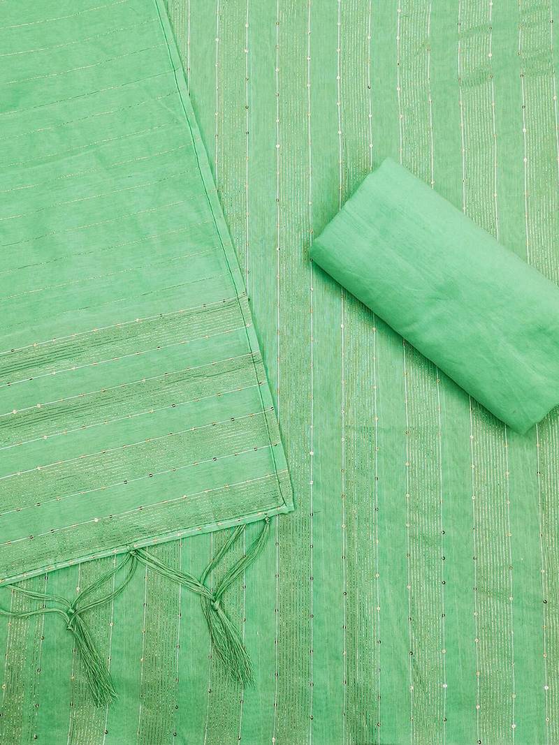 Embellished Unstitched Dress Material